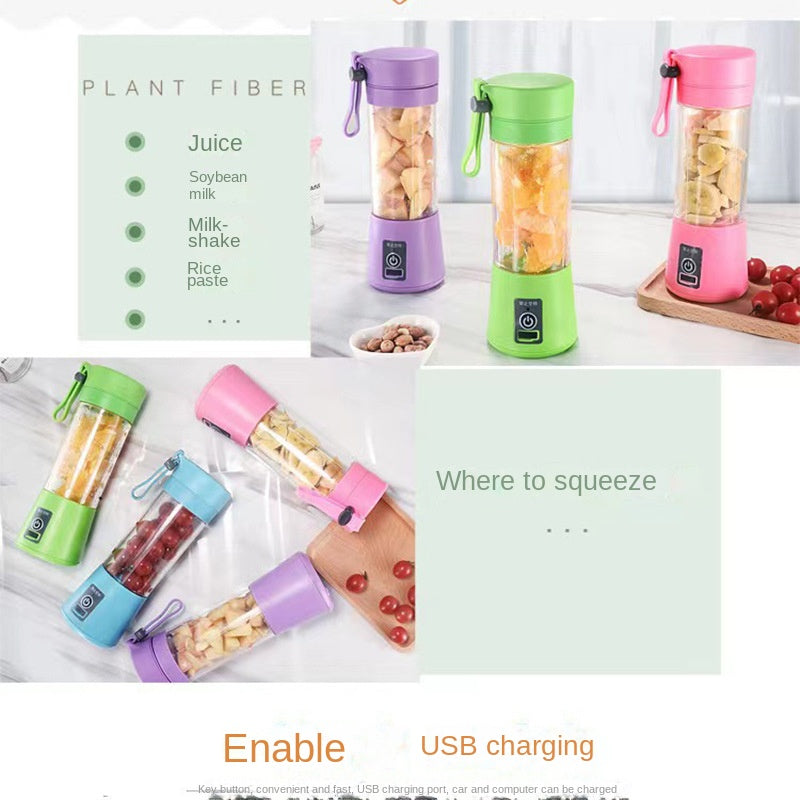 380ml Mini Electric Portable Juicer Cup Handheld Smoothie Juice Rechargeable Fruit Milkshake Mixer Machine Maker Blender Stirrin